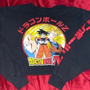 Black and red Dragon Ball Z crop top